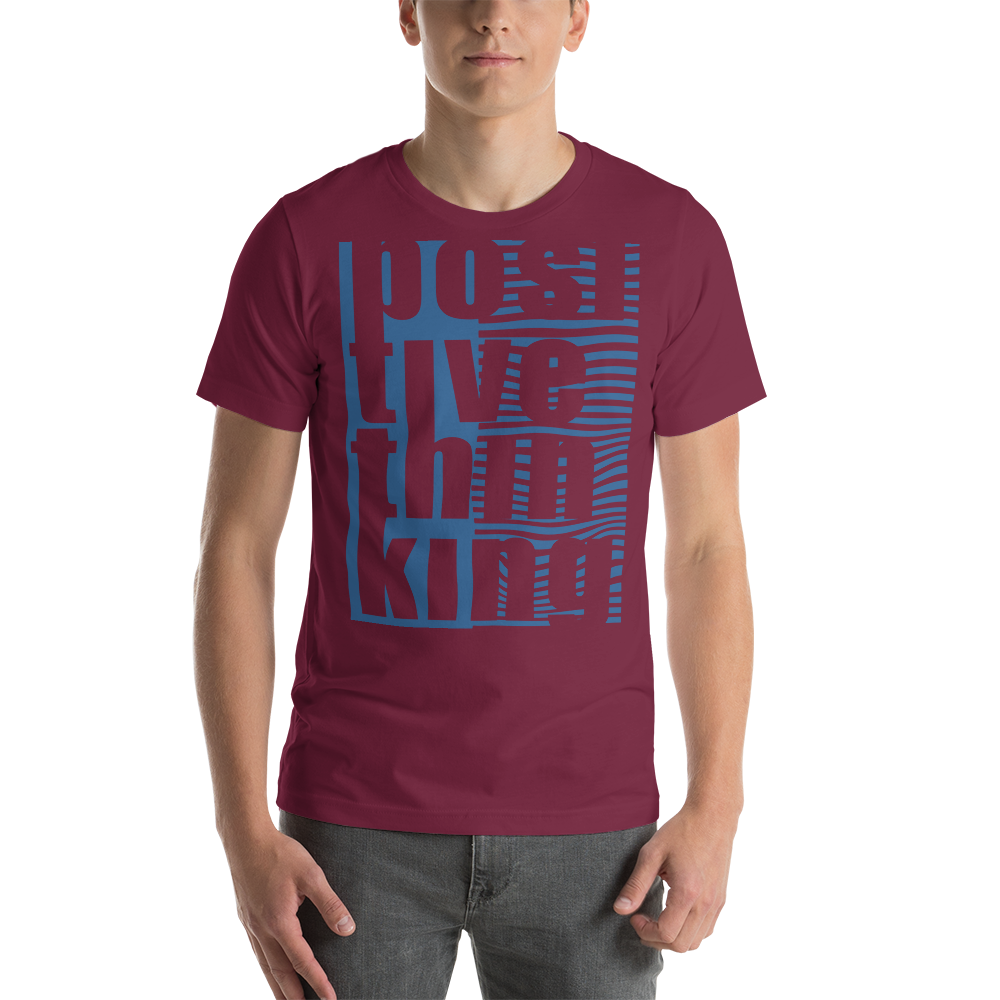 positive think Short-Sleeve Unisex T-Shirt