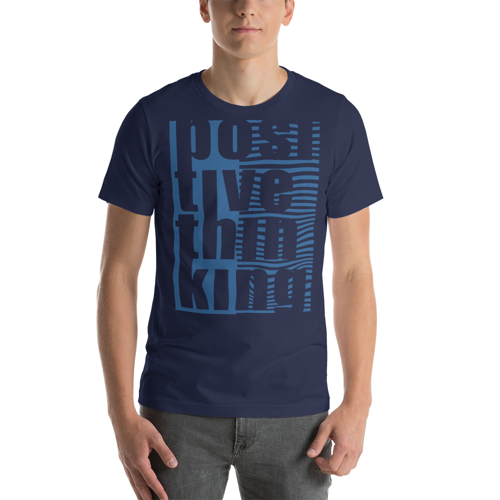 positive think Short-Sleeve Unisex T-Shirt