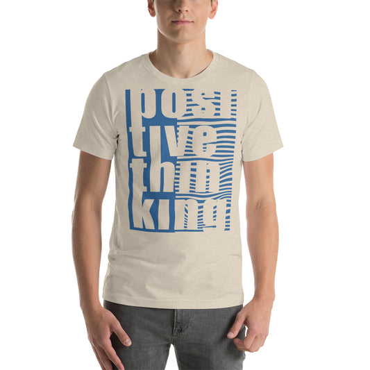 positive think Short-Sleeve Unisex T-Shirt