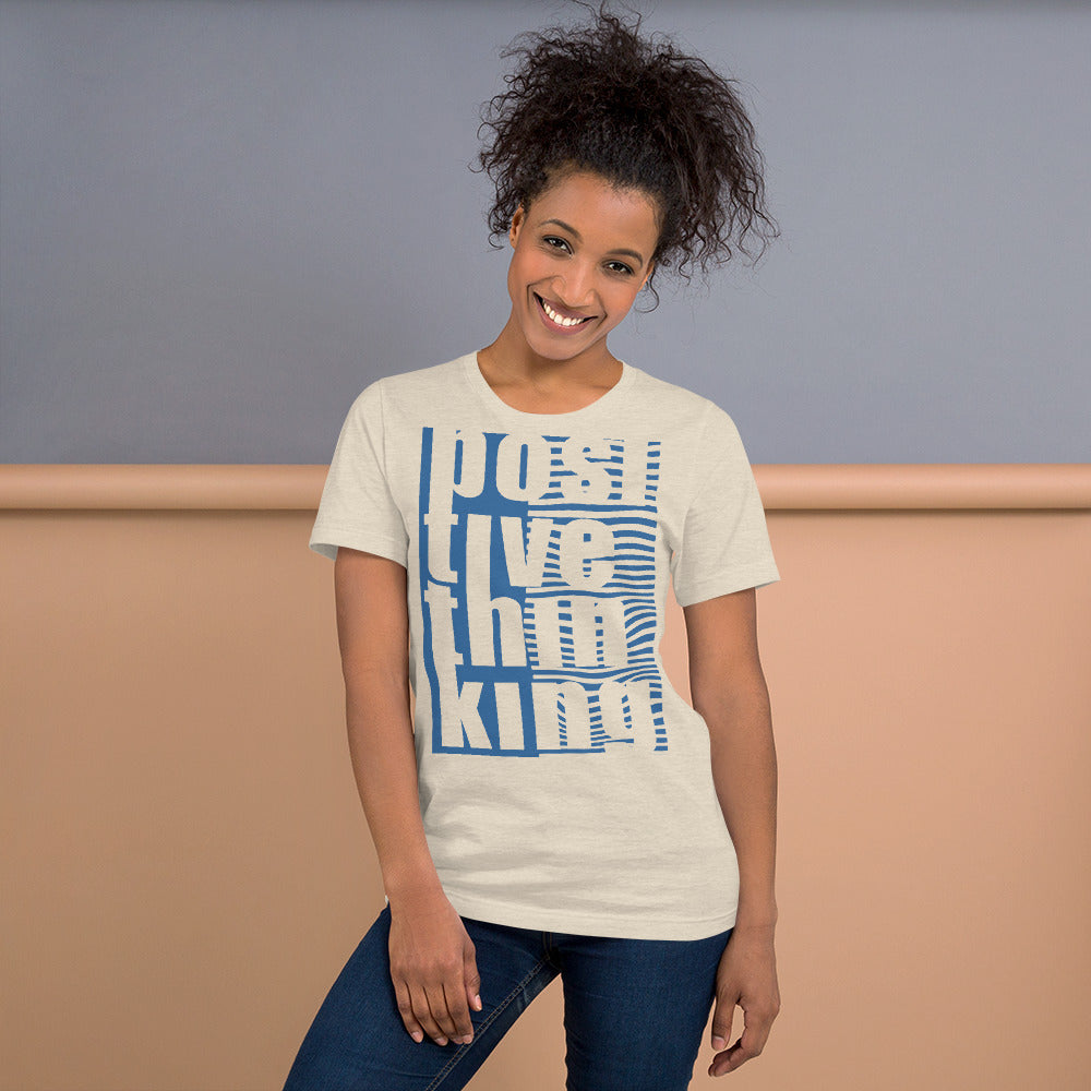 positive think Short-Sleeve Unisex T-Shirt